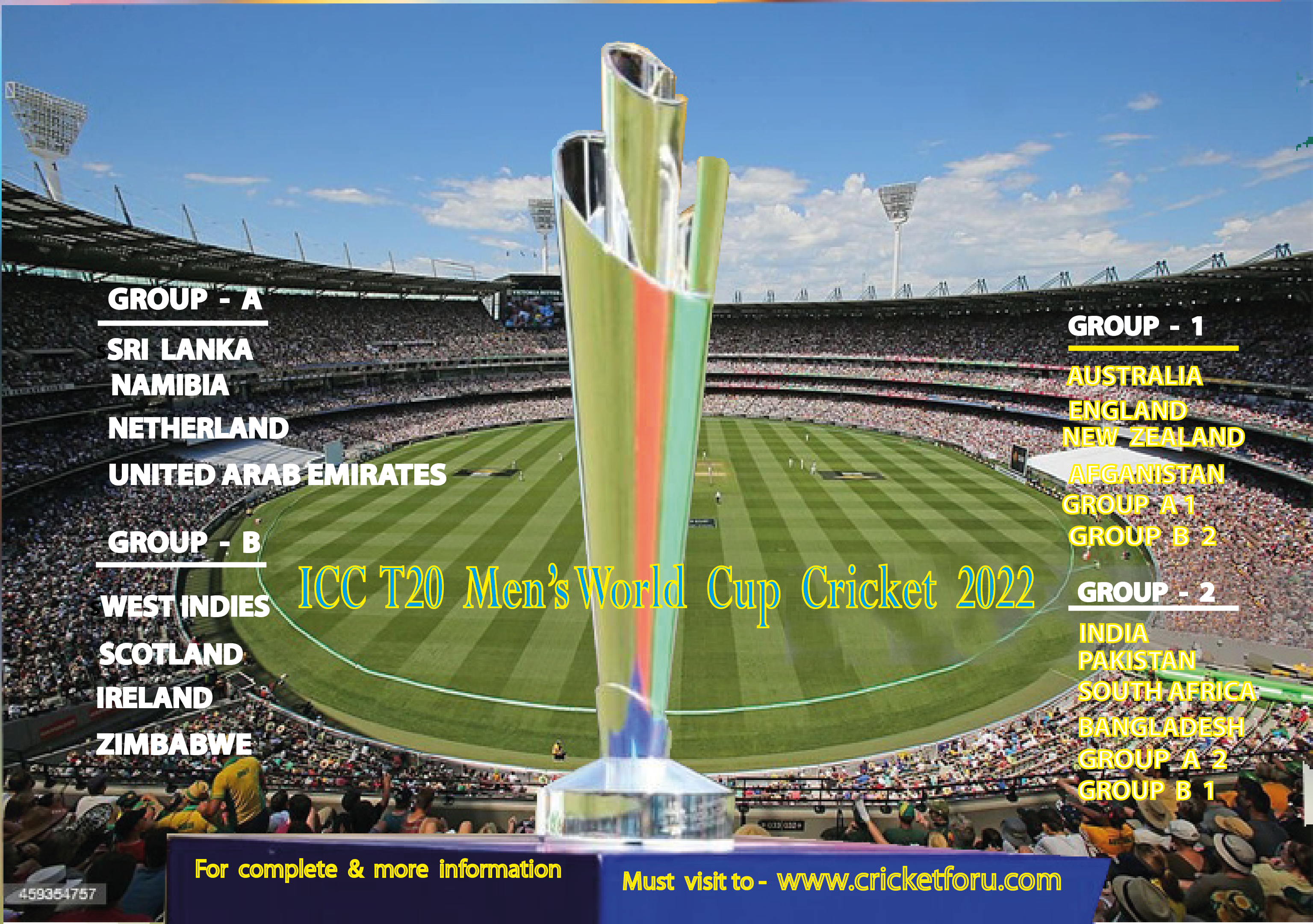 CRICKET ICC T20 MEN'S WORLD CUP 2022
